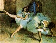 Edgar Degas Before the Ballet painting